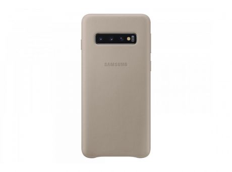 Чехол Samsung LeatherCover для Galaxy S10 (G973) EF-VG973LJEGRU Gray