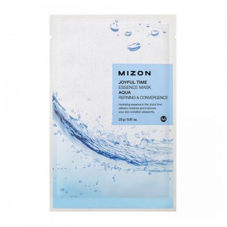 Тканевая маска для лица с морской водой Mizon Joyful Time Essence Mask Aqua