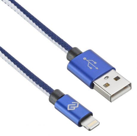 Кабель Digma USB A (m) Lightning (m) 0.15м синий