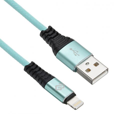 Кабель Digma USB A (m) Lightning (m) 1.2м зеленый