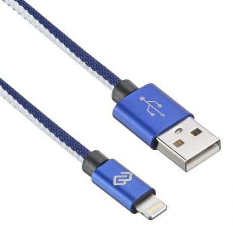 Кабель Digma USB A (m) Lightning (m) 1.2м синий