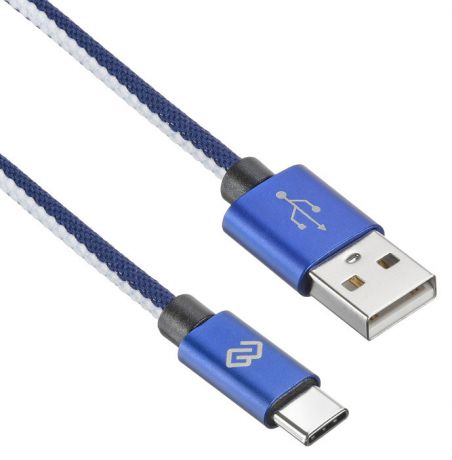 Кабель Digma USB A (m) USB Type-C (m) 1.2м синий