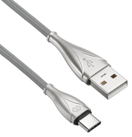 Кабель Digma USB A (m) USB Type-C (m) 1.2м серебристый