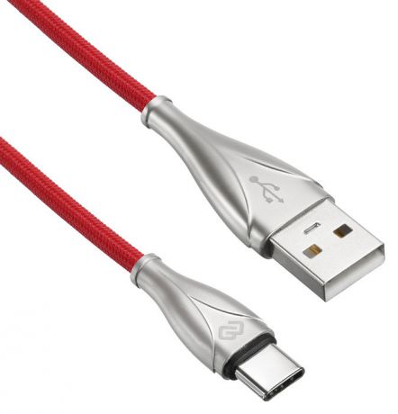 Кабель Digma USB A (m) USB Type-C (m) 3м красный