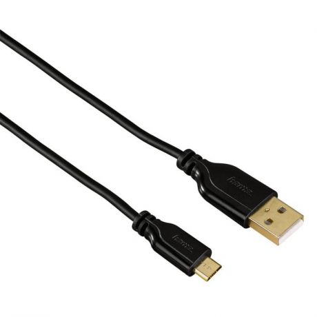 Кабель Hama 00135700 micro USB B (m) USB A(m) 0.75м черный