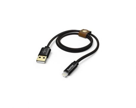 Кабель Hama Jeans 00183201 Lightning (m) USB A (m) 1.5м черный