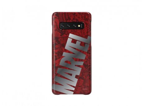 Чехол (клип-кейс) Samsung для Samsung Galaxy S10 Marvel Case MBigLogo красный (GP-G973HIFGKWG)