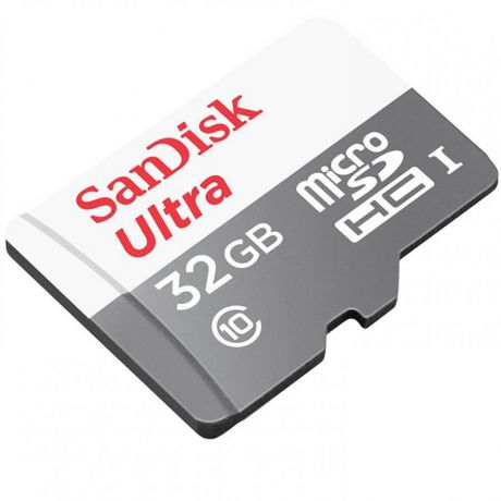 Карта памяти Sandisk microSDHC 32Gb Class10 (SDSQUNS-032G-GN3MA) Ultra 80
