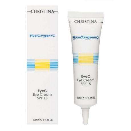 Осветляющий крем для зоны вокруг глаз SPF 15 Christina FluorOxygen+C Eye Cream, 30 мл