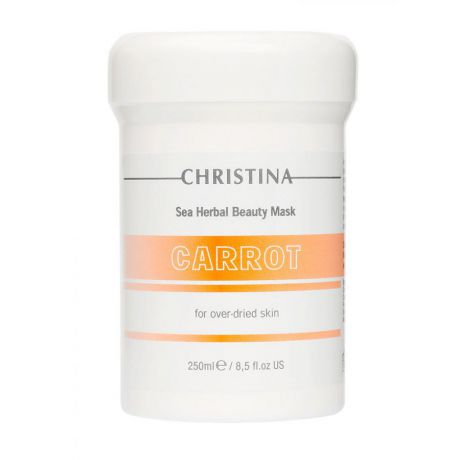 Кортиноловая маска красоты для пересушенной кожи Christina Sea Herbal Beauty Mask Carrot, 250 мл