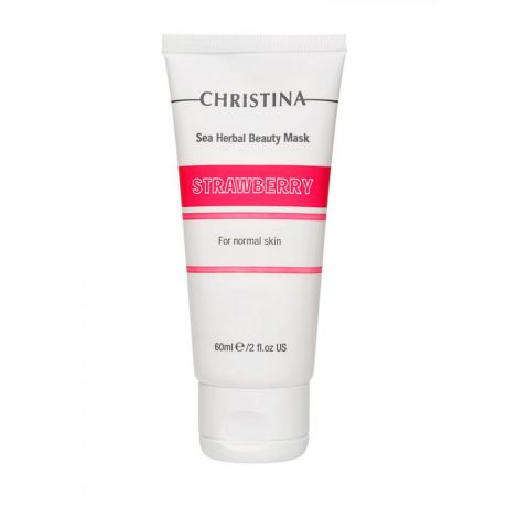 Клубничная маска красоты для нормальной кожи Christina Sea Herbal Beauty Mask Strawberry, 60 мл