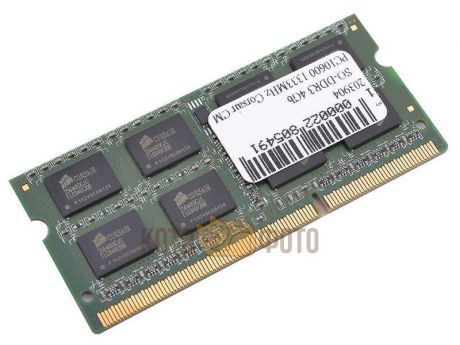 Память для ноутбука DDR3 Corsair 4Gb 1333MHz (CMSA4GX3M1A1333C9)