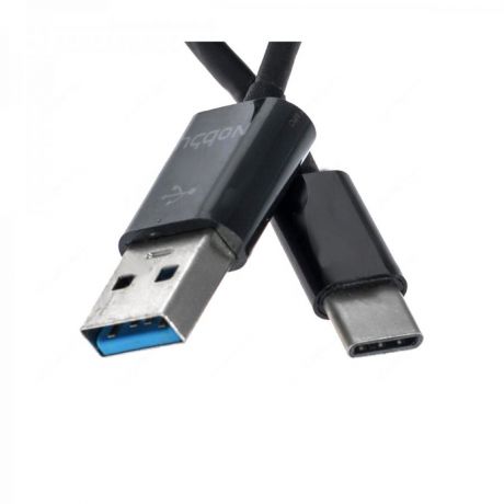 Кабель Nobby Comfort 014-001 USB C - USB 3.0 -, 2.1A, 1 м, черный