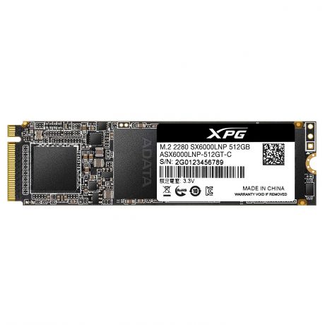 Накопитель SSD ADATA XPG SX6000 Lite 512GB (ASX6000LNP-512GT-C)
