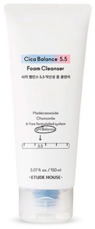 Очищающая слабокислотная пенка Etude House Cica Balance 5.5 Foam Cleanser