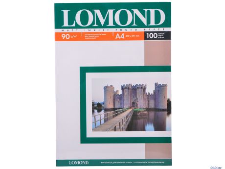 Бумага Lomond 0102001 A4/90г/м2/100л./белый матовое для струйной печати