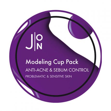 Альгинатная маска анти-акне и себум контроль J:ON Anti-Acne & Sebum Control Modeling Pack, 18гр