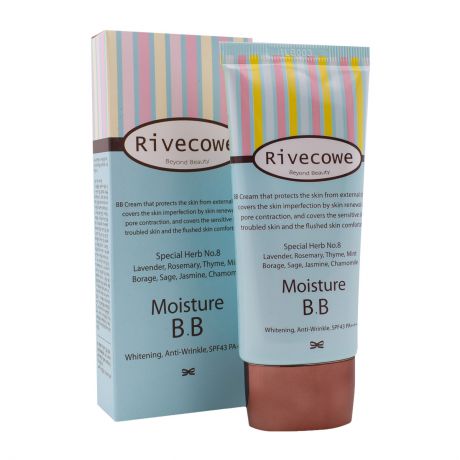 Тональный крем Rivecowe Beyond Beauty Moisture BB SPF43, 5 шт по 5 мл