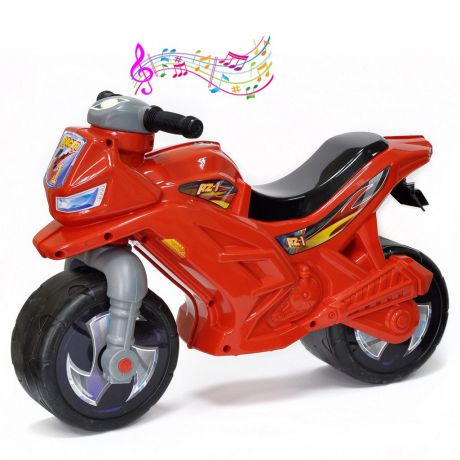 Каталка-мотоцикл RT Racer RZ 1 с музыкой, цвет красный