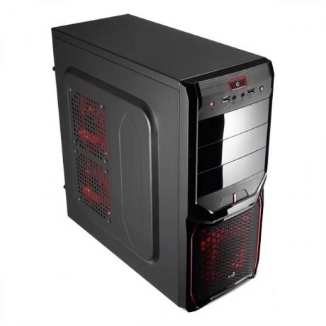 Корпус AerocoolV3X черный /красный без БП ATX