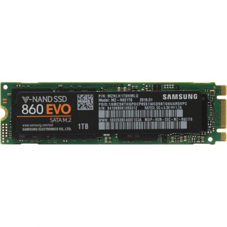 Накопитель SSD Samsung 1Tb 860 EVO (MZ-N6E1T0BW)