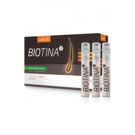 Концентрат против выпадения волос Kativa Biotina, 3 амп*4мл