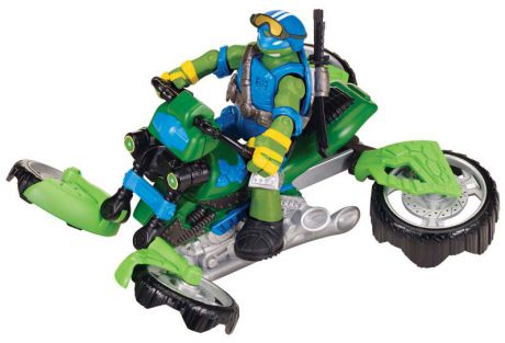 Turtles Мотоцикл-квадрокоптер Черепашки-Ниндзя с фигуркой Лео серия Mutation