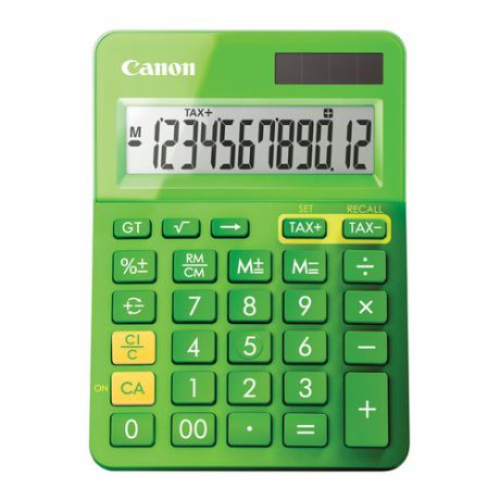 Калькулятор CANON LS-123K-MGR, 12-разрядный, зеленый