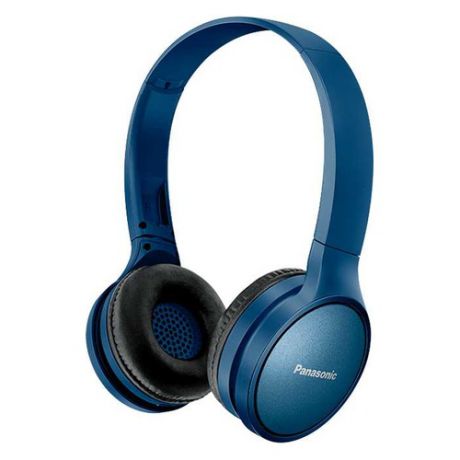 Наушники с микрофоном PANASONIC RP-HF410BG, Bluetooth, накладные, синий
