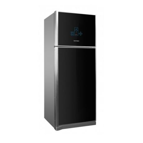 Холодильник VESTFROST VF 590 UHS, двухкамерный, черное стекло