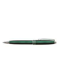 Ручка шариковая автоматическая синяя Silk Classic 0,7мм, корпус металл.зеленый, Berlingo/Берлинго