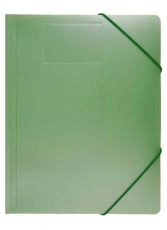 Папка на резинке A4 Gems зеленый, пластик 0,5мм