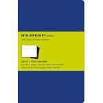 Moleskine/Молескин Тетрадь Cahier", Large, 13х21, 80 листов, нелинованная, синяя, 3 штуки, в блистере"