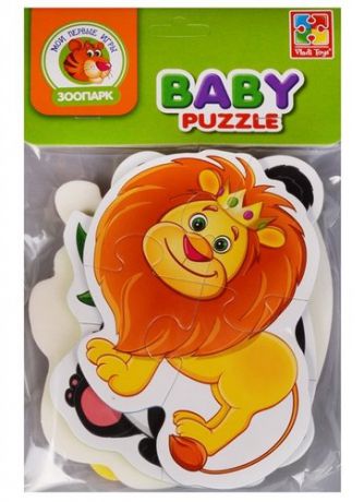 Игровой набор, ТМ Vladi Toys, Мягкие пазлы Baby puzzle Зоопарк