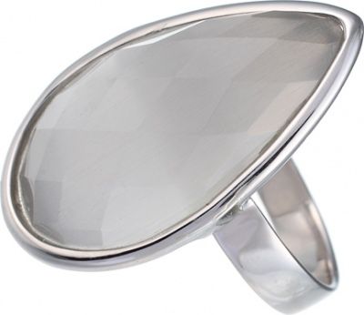Кольцо с ювелирным стеклом из серебра