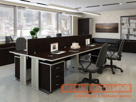 Комплект офисной мебели Pointex Свифт К1 Темный