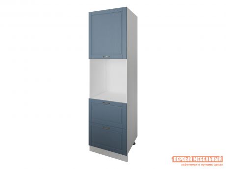 Кухонный модуль Первый Мебельный Пенал Н=200 см с нишей 59,5 см 1 дверь 2 ящика 60 см Палермо