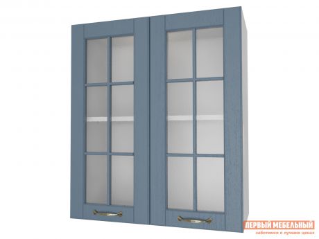 Кухонный модуль Первый Мебельный Шкаф 2 двери со стеклом 60 см Палермо