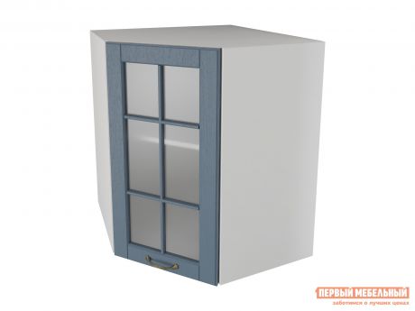Кухонный модуль Первый Мебельный Шкаф угловой трапеция 1 дверь со стеклом 60 см Палермо
