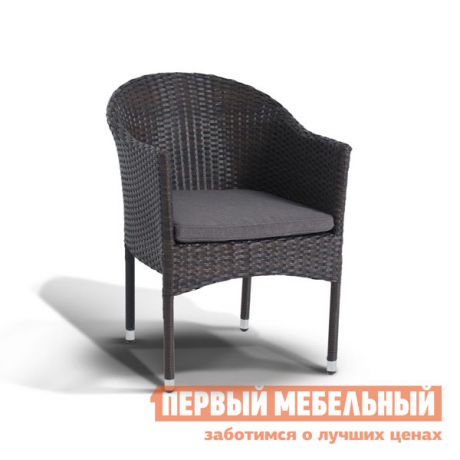 Плетеное кресло с мягким сиденьем Кватросис Фраппе YH-C1728W