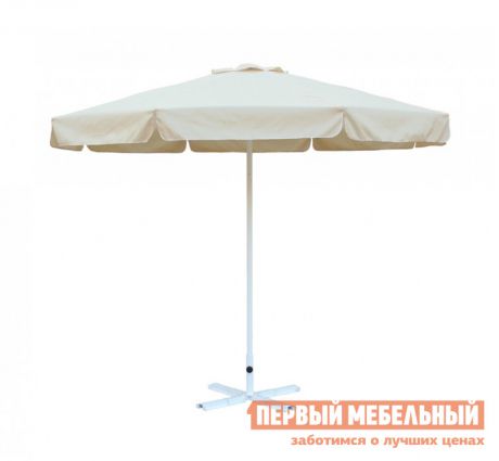 Садовый зонт Митек Зонт Митек Ø 3,0 м с воланом (алюминевый каркас с подставкой, стойка 40мм, 8 спиц 20х10мм, тент OXF 300D)