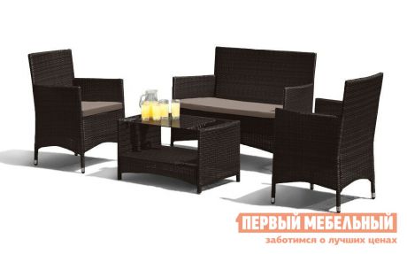 Комплект плетеной мебели из искусственного ротанга Афина-мебель AFM-2025B / AFM-2025G