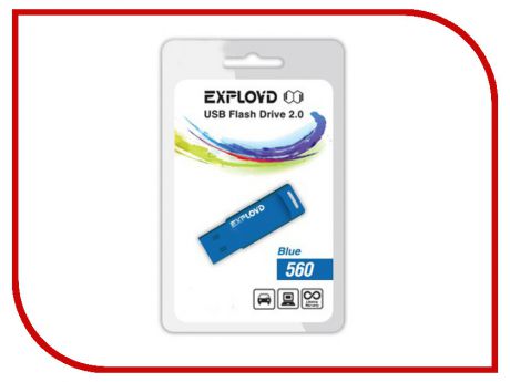 USB Flash Drive 4Gb - Exployd 560 Blue EX-4GB-560-Blue