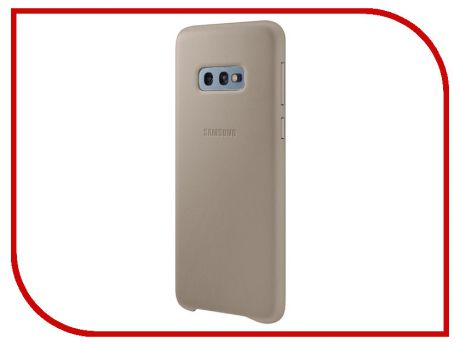 Аксессуар Чехол для Samsung Galaxy S10E Leather Cover Grey EF-VG970LJEGRU