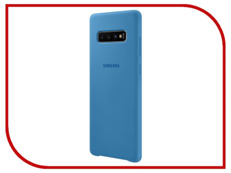 Аксессуар Чехол для Samsung Galaxy S10 Plus Silicone Cover Blue EF-PG975TLEGRU