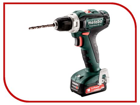 Электроинструмент Metabo PowerMaxx BS 12 2x2.0Ah Li-Ion 601036500