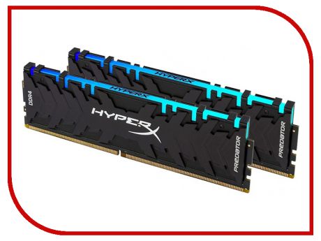 Модуль памяти Kingston HyperX Predator DDR4 DIMM 4000MHz PC4-32000 CL19 - 16Gb KIT (2x8Gb) HX440C19PB3AK2/16