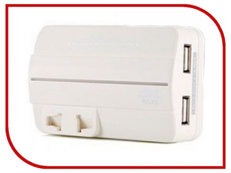 Аксессуар Remax Plug Adapter RS-X1 для EU/US/AU/UK + 2xUSB 2.1A White