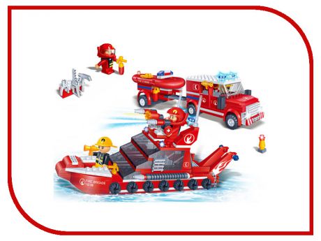 Конструктор Banbao Пожарная команда: катер и джип 392 дет. 8312 / 27627