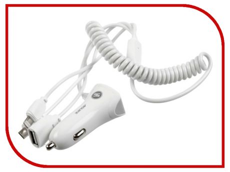 Зарядное устройство СИМА-ЛЕНД USB MicroUSB IPHONE White 3130965